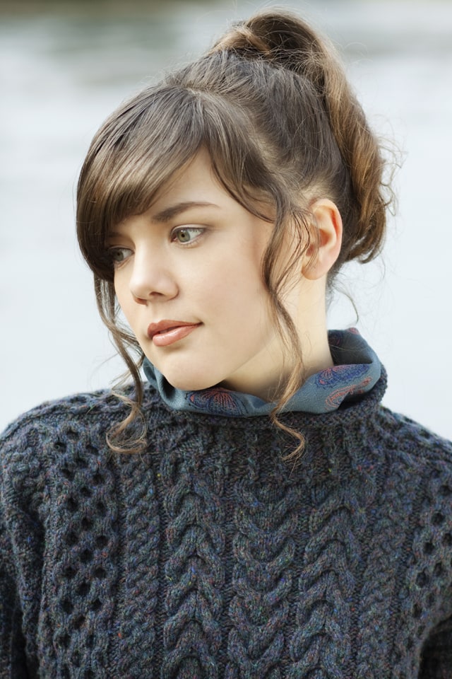 Irish Moss hand knitwear design by Alice Starmore from the book Aran Knitting