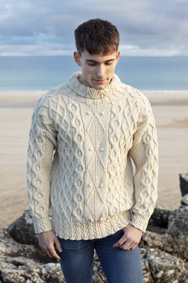 Aranmor hand knitwear design by Alice Starmore from the book Aran Knitting