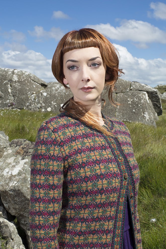 The Cailleach hand knitwear design by Alice Starmore from the book Glamourie