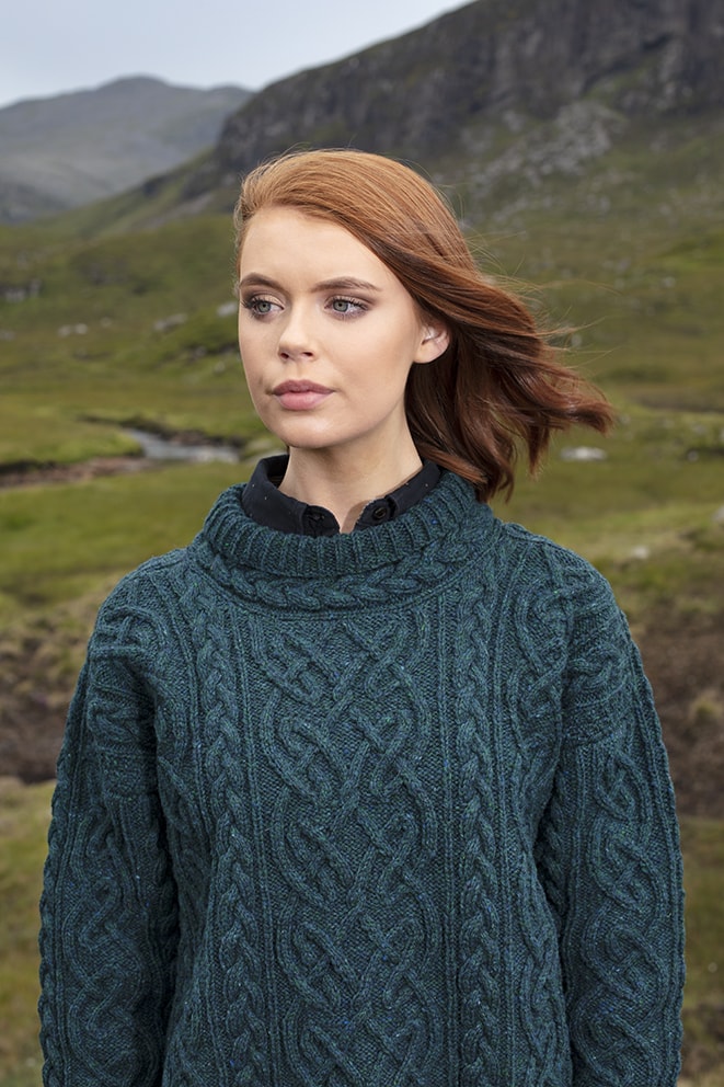 St Brigid hand knitwear design by Alice Starmore from the book Aran Knitting