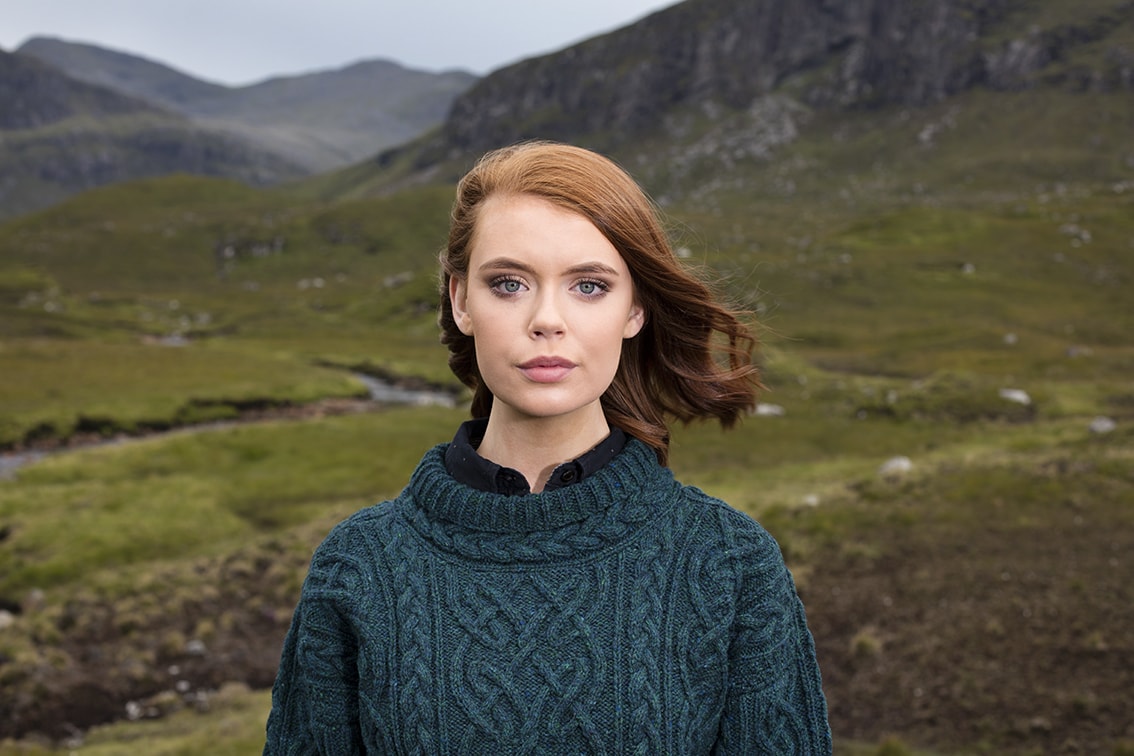 St Brigid hand knitwear design by Alice Starmore from the book Aran Knitting