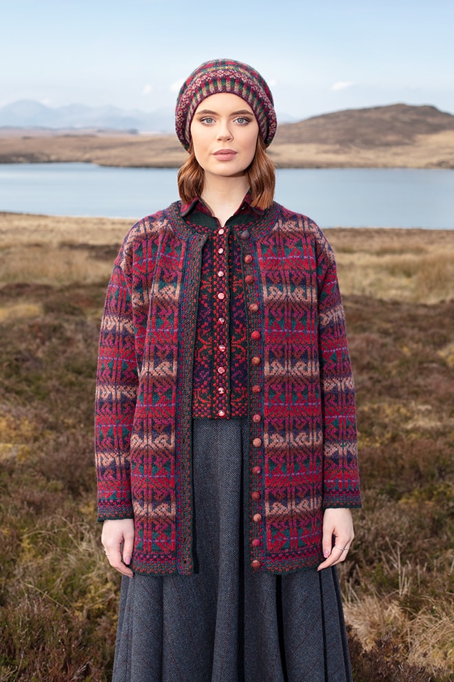 Alba hand knitwear design by Alice Starmore from Virtual Yarns