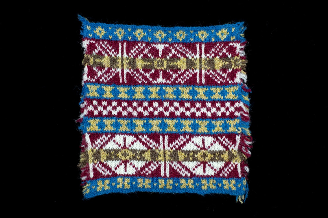 Hand Knitwear design swatch by Alice Starmore for the book Fair Isle Knitting