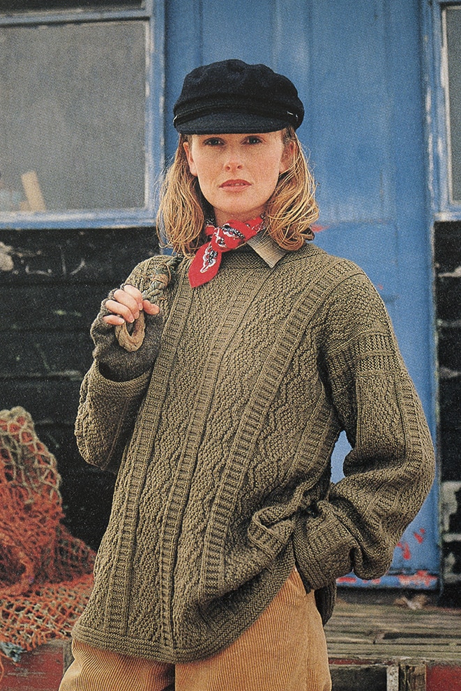 Hand Knitwear design by Alice Starmore from the book Fishermen's Sweaters