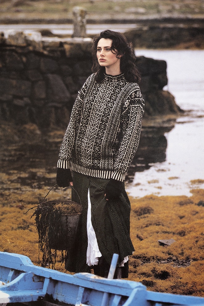 Hand Knitwear design by Alice Starmore from the book Fishermen's Sweaters