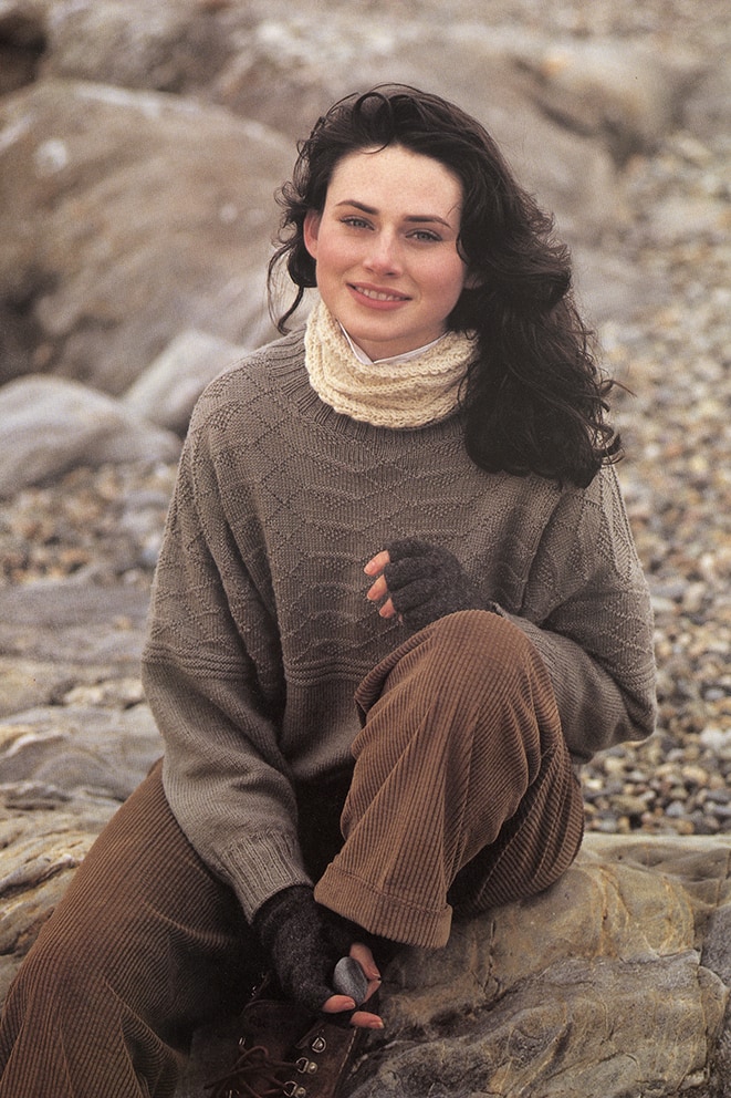 Hand Knitwear design by Alice Starmore from the book Fishermen's Sweaters