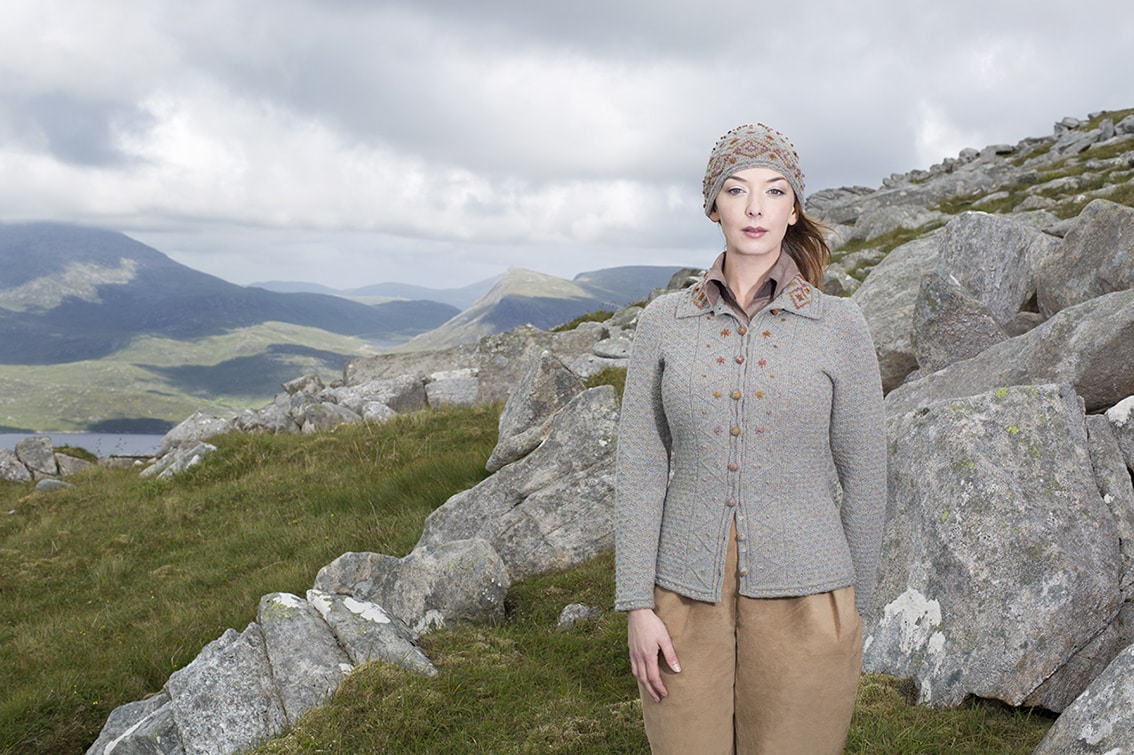 The Mountain Hare hand knitwear design by Alice Starmore from the book Glamourie