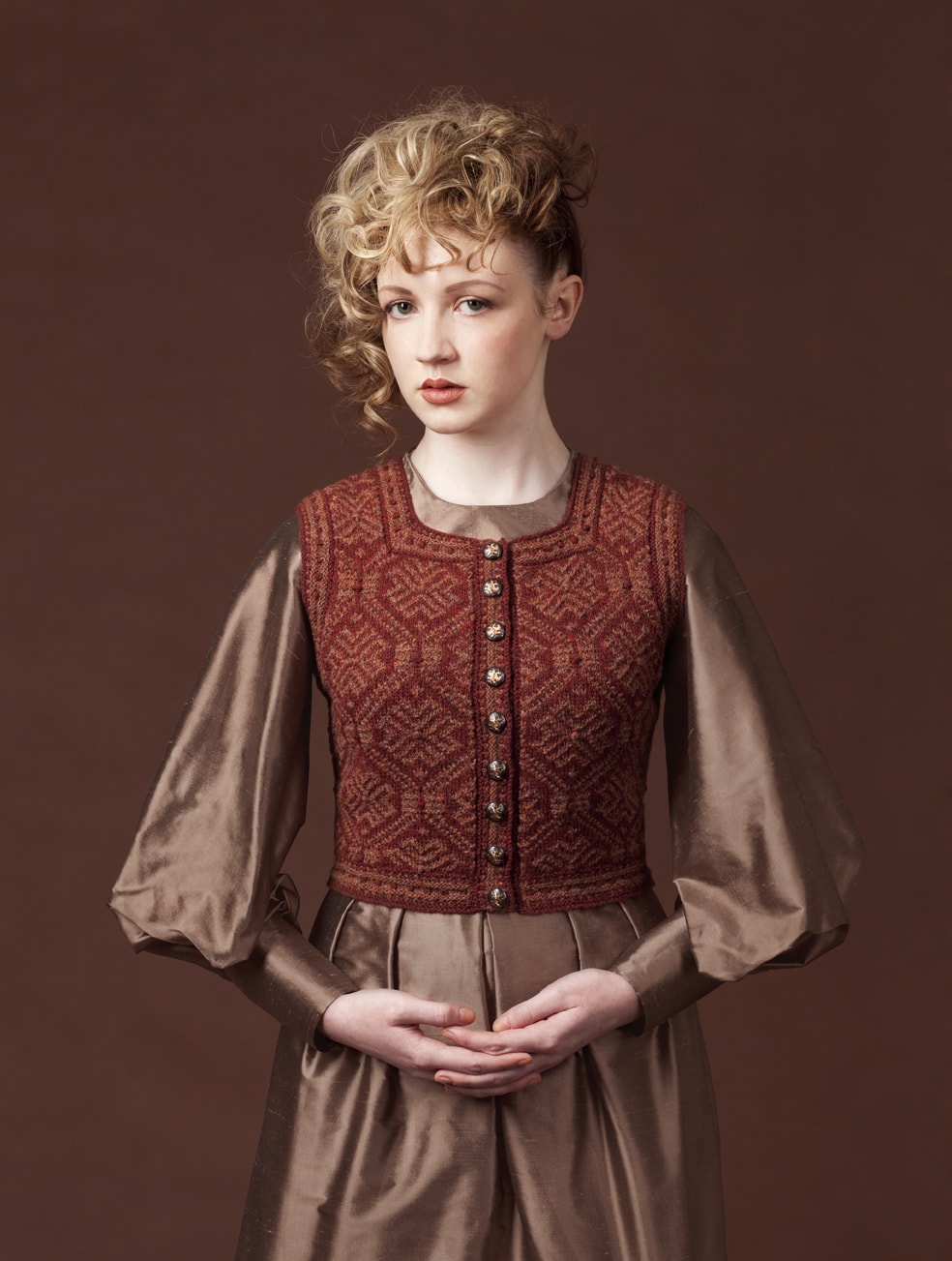 Elizabeth of York hand knitwear design by Alice Starmore from the book Tudor Roses