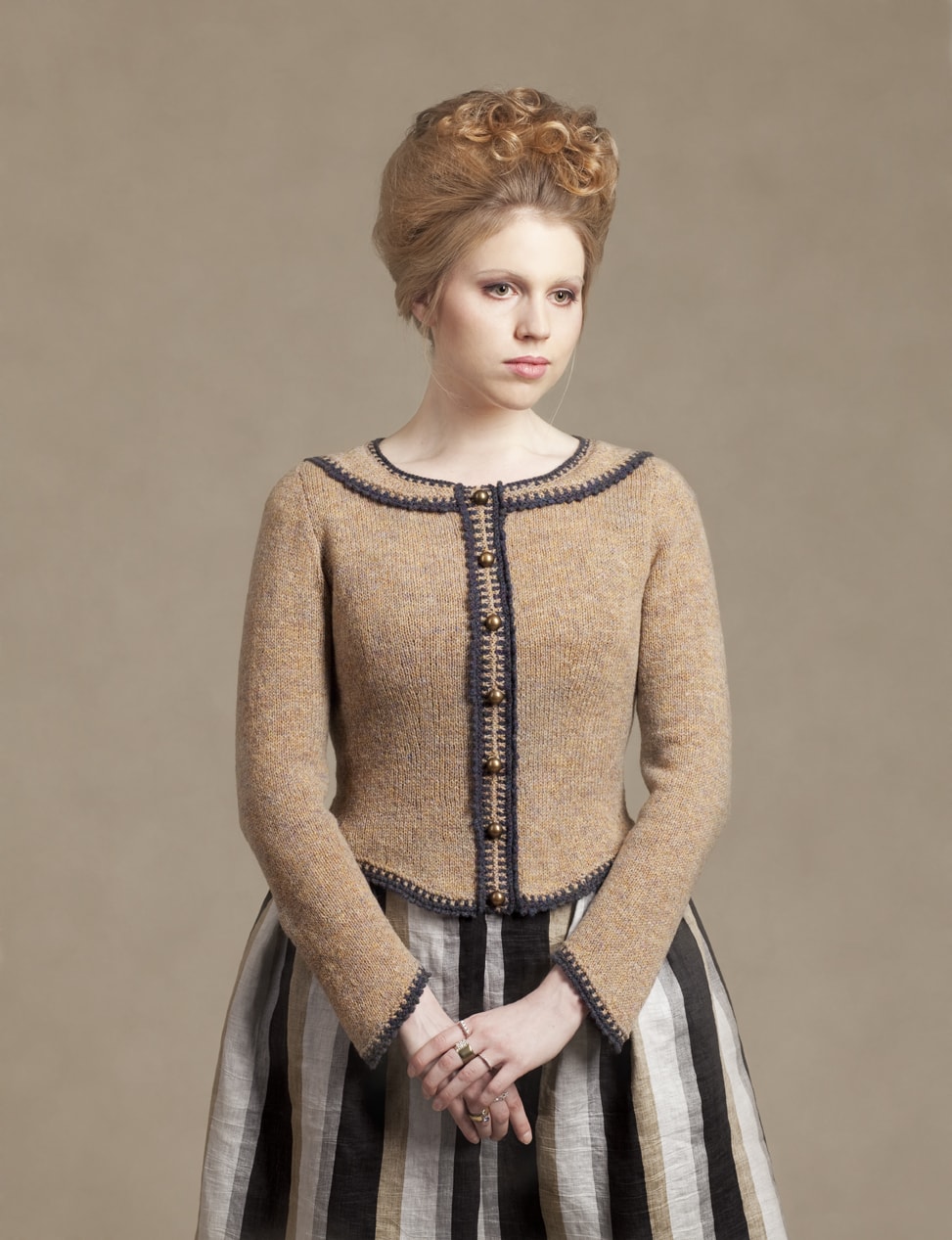 Elizabeth Woodville hand knitwear design by Alice Starmore from the book Tudor Roses