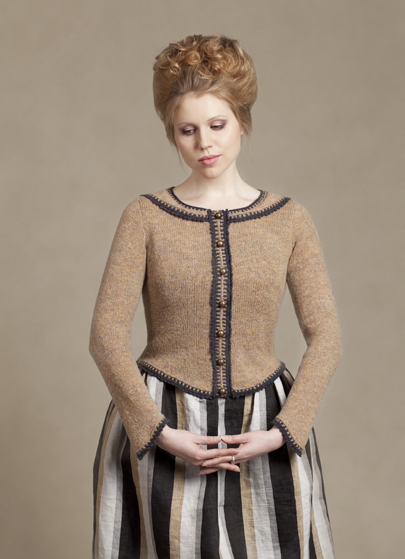 Elizabeth Woodville hand knitwear design by Alice Starmore from the book Tudor Roses