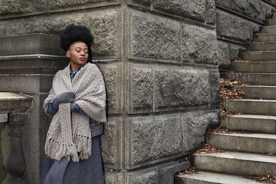 Maidenhair hand knitwear design by Alice Starmore from the book Aran Knitting