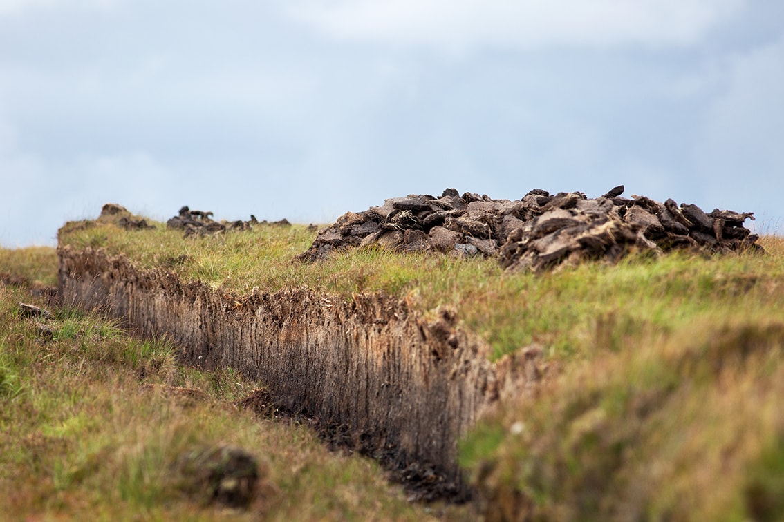 Peat banks on the Lewis moorland