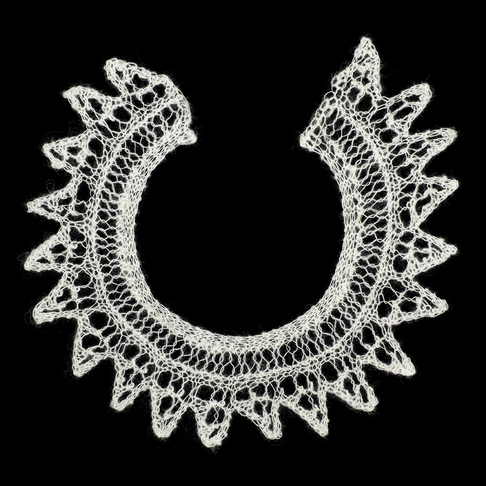 Openwork hand knitwear design by Alice Starmore