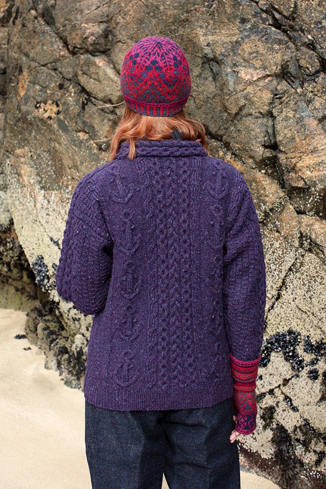 Mystic and Damselfly Hat Set hand knitwear designs by Alice Starmore for Virtual Yarns