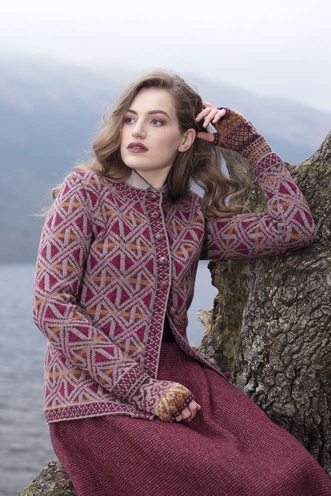 Rosemarkie hand knitwear design by Alice Starmore from Virtual Yarns