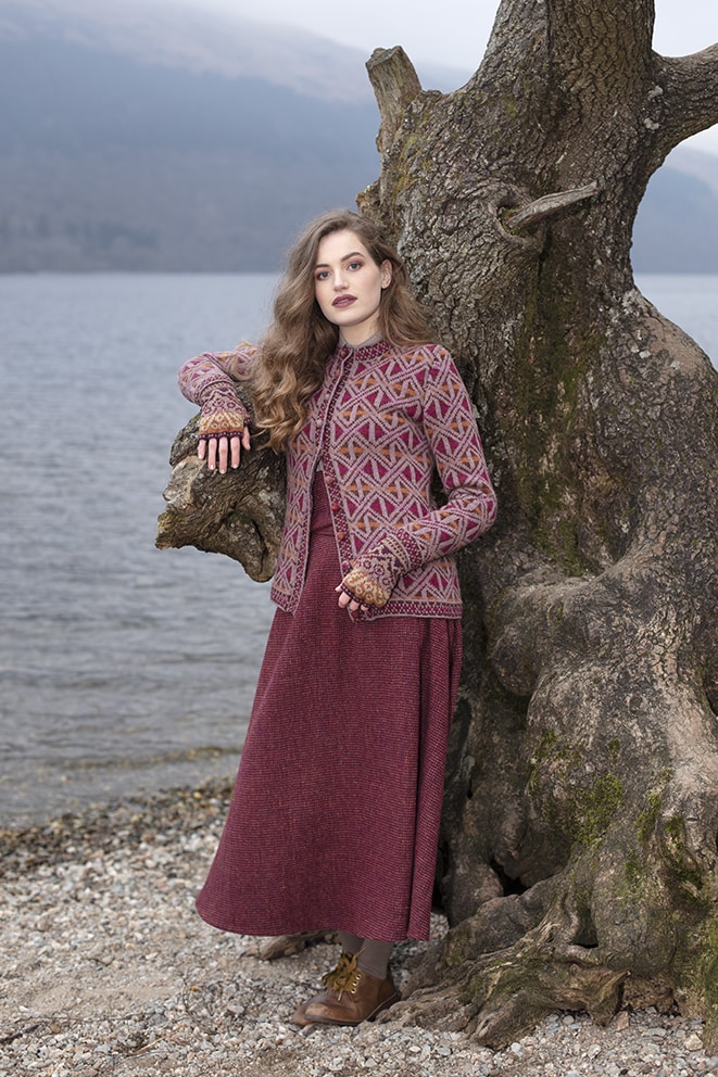 Rosemarkie hand knitwear design by Alice Starmore from Virtual Yarns