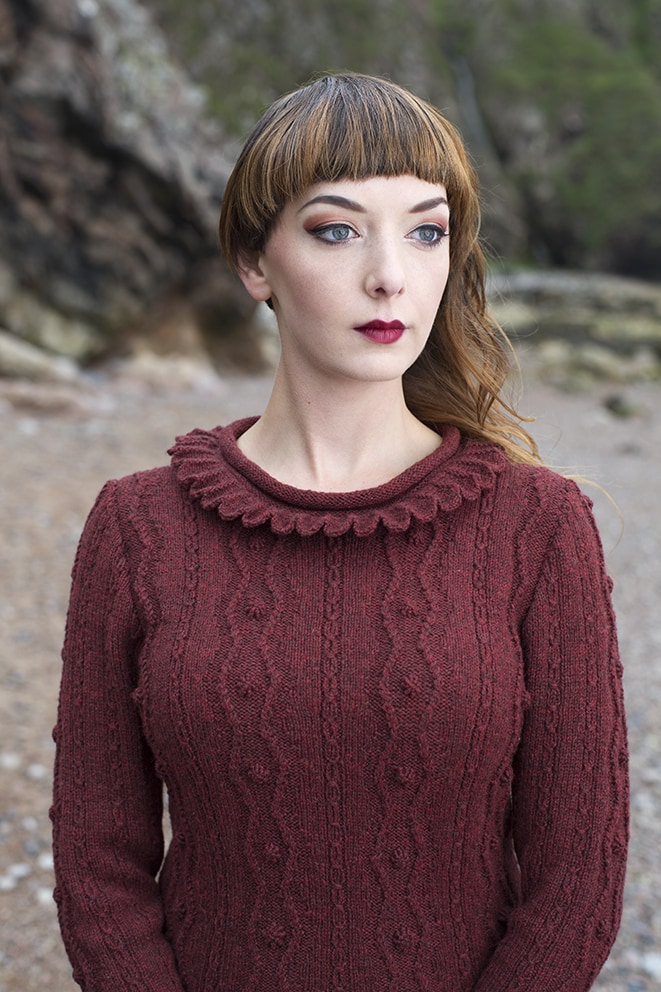 The Sea Anemone hand knitwear design by Alice Starmore from the book Glamourie