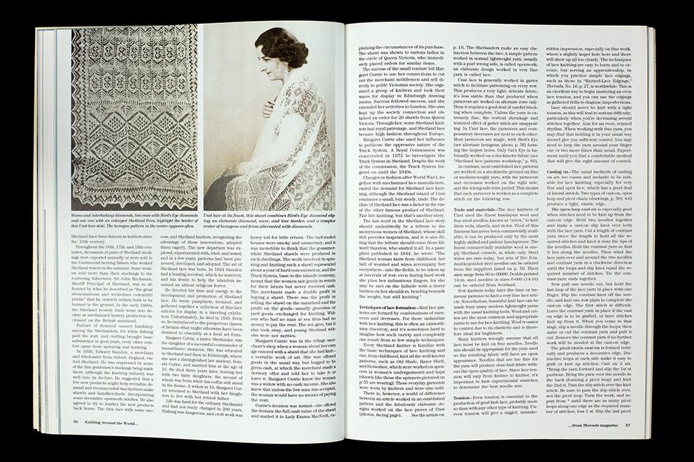 Hand Knitwear magazine article by Alice Starmore