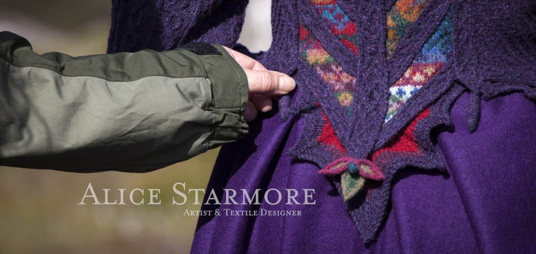 The Cailleach Costume by Alice Starmore from the book Glamourie