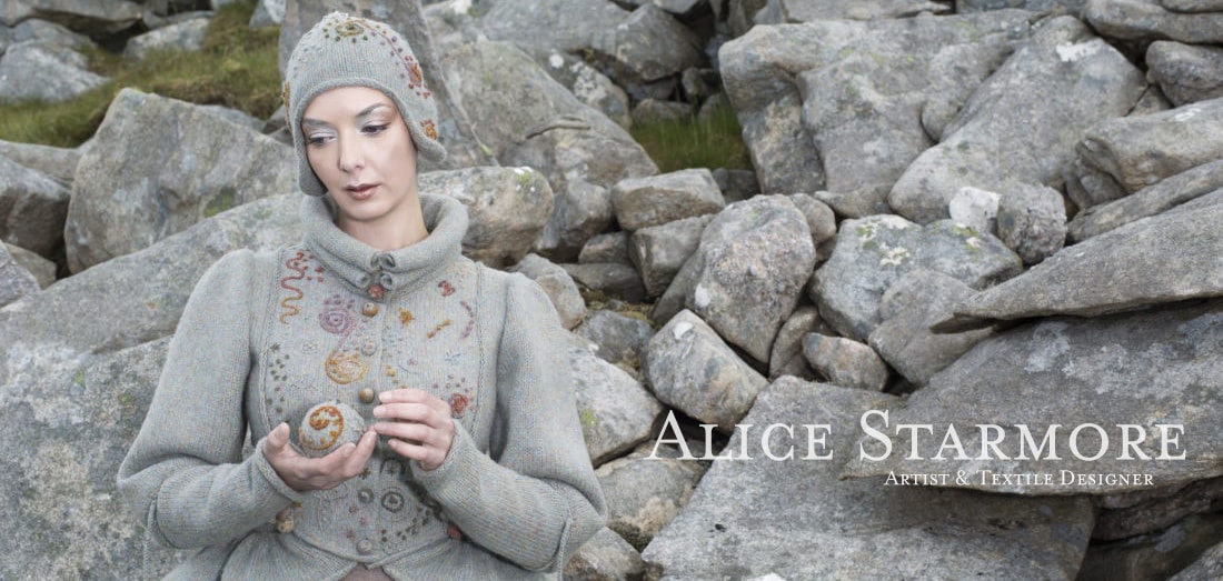 The Mountain Hare Costume by Alice Starmore from the book Glamourie The Mountain Hare Costume by Alice Starmore from the book Glamourie