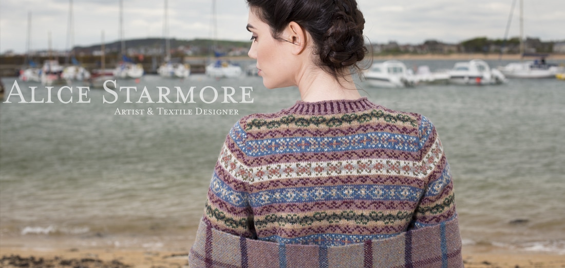 Peigi hand knitwear design by Alice Starmore for Virtual Yarns