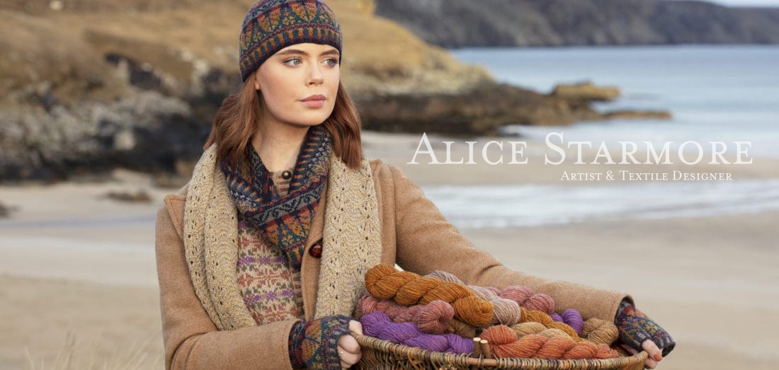 Hand knitwear designs and yarns by Alice Starmore for Virtual Yarns