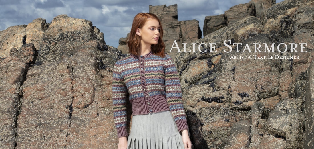 Peigi hand knitwear design by Alice Starmore for Virtual Yarns