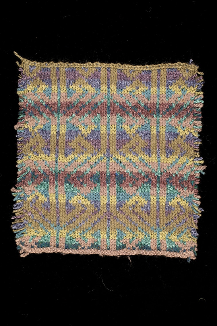Original Hand Knitwear design swatch by Alice Starmore
