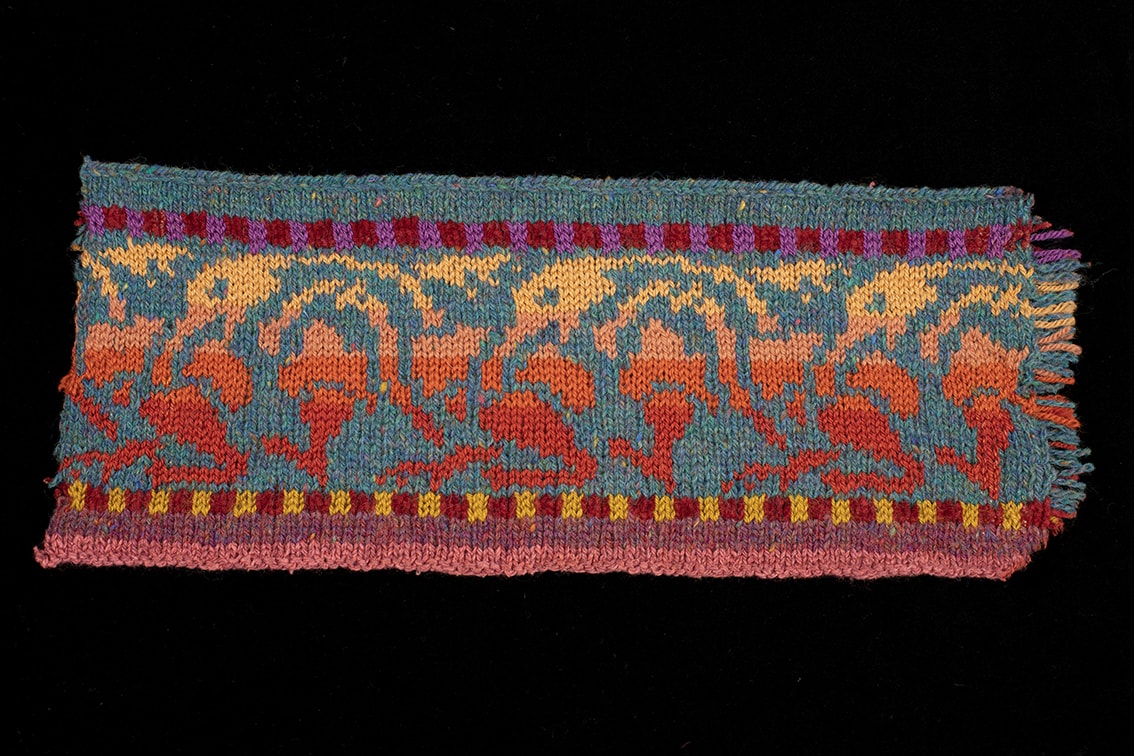 Original Hand Knitwear design swatch by Alice Starmore