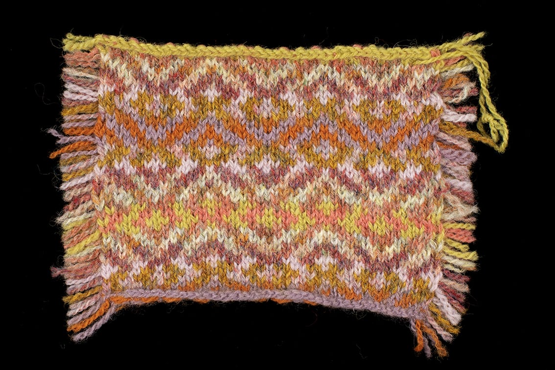 Original Hand Knitwear design swatch by Alice Starmore