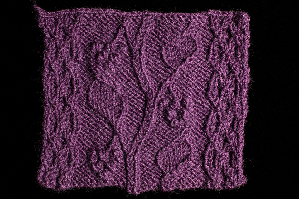 Original Hand Knitwear design swatch by Alice Starmore