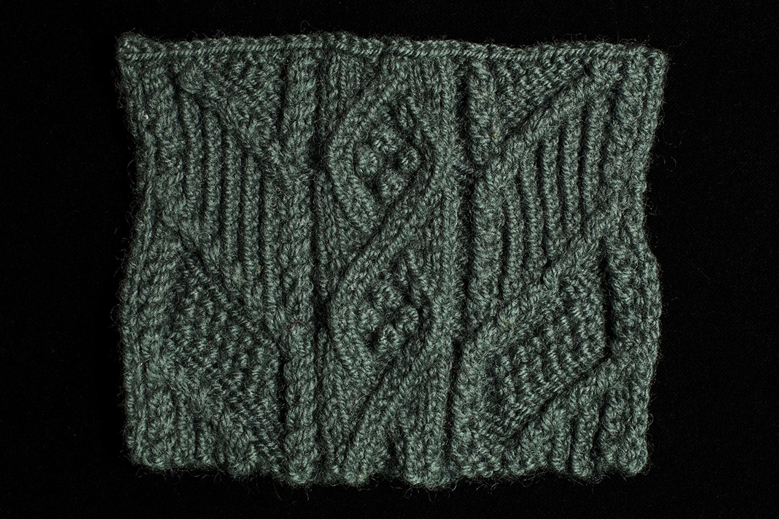 Original Hand Knitwear design swatch by Alice Starmore