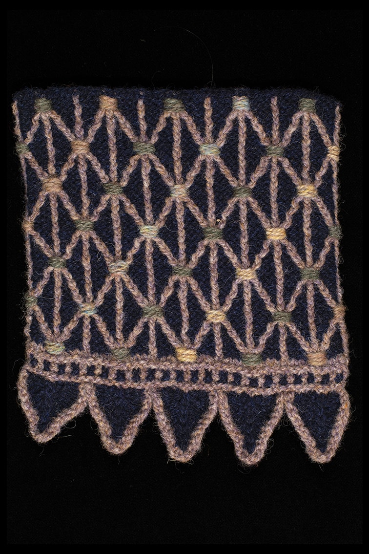 Original Hand Knitwear design swatch by Alice Starmore