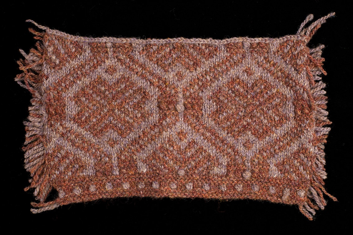 Original Hand Knitwear design swatch by Alice Starmore